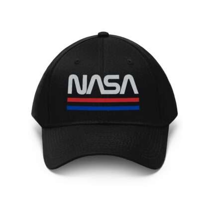 Black NASA hat in retro style
