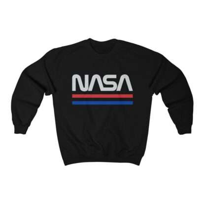 Retro style NASA unisex sweatshirt - black