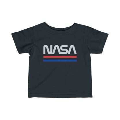 Black NASA baby t-shirt - retro edition