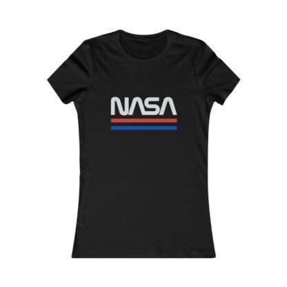 Black NASA women's t-shirt - retro style