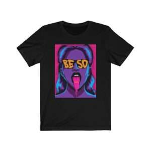 Black Unisex T-Shirt with Animux Beso Album Art