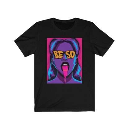 Black Unisex T-Shirt with Animux Beso Album Art