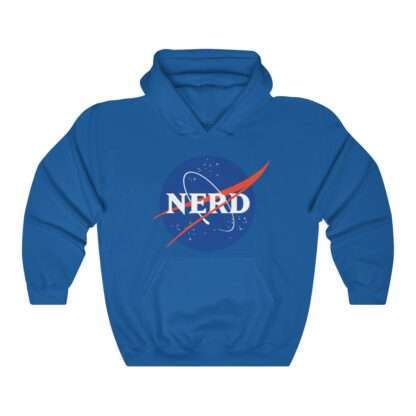 NASA "Nerd" unisex hoodie - blue