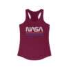 Cardinal red retro style NASA racerback tank for women