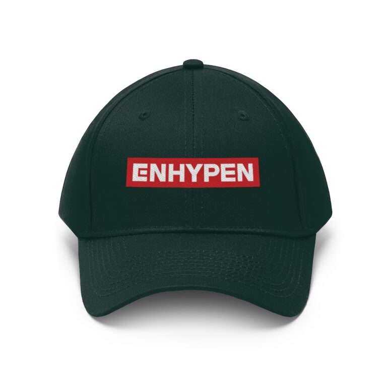 Deep Green Enhypen Hat for Men and Women
