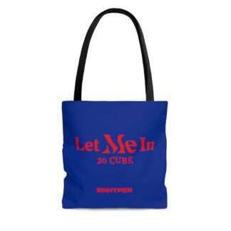 Front of Enhypen blue tote bag - Let Me In Edition