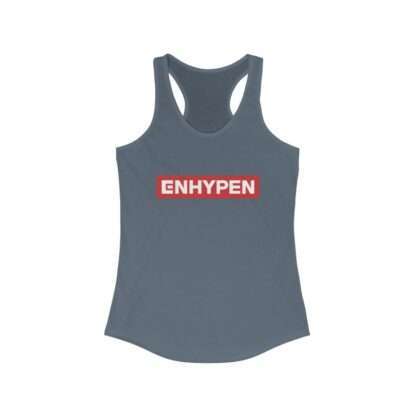 Gray Enhypen Racerback Tank for Women