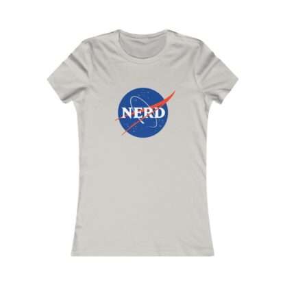 Grey NASA "nerd" women's t-shirt