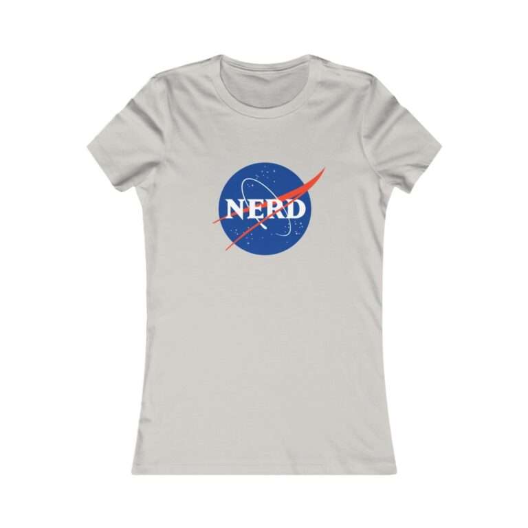 Grey NASA "nerd" women's t-shirt