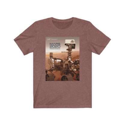 Heather clay NASA t-shirt with print of mars 2020 perseverance rover