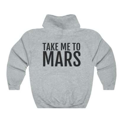 "Take Me To Mars" NASA unisex heather hoodie - back