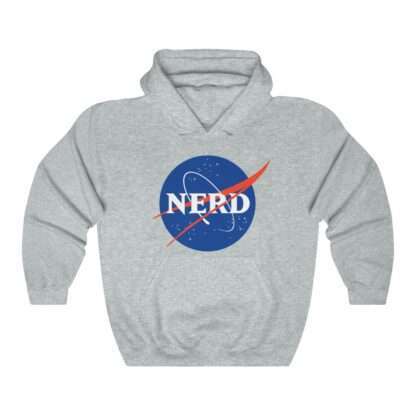 NASA "Nerd" unisex hoodie - heather