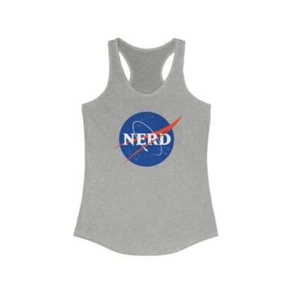 Heather NASA "nerd" racerback tank for women