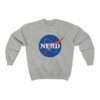 NASA "Nerd" unisex sweatshirt - heather