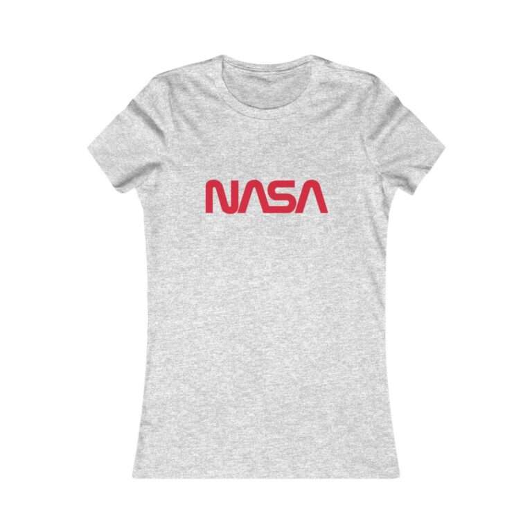 Heather NASA women t-shirt featuring NASA worm logo