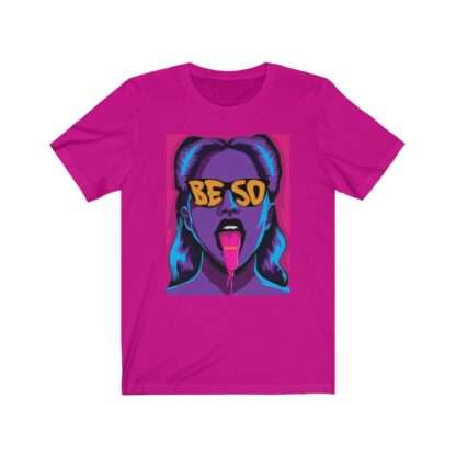 Hot Pink Unisex T-Shirt with Animux Beso Album Art