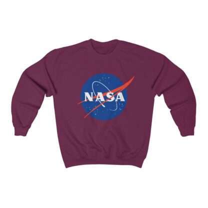 Classic NASA unisex sweatshirt - maroon