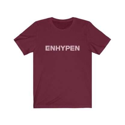 Maroon Enhypen Unisex T-Shirt for Men and Women