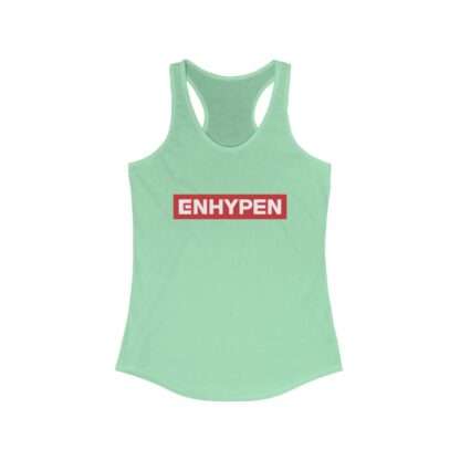 Mint Green Enhypen Racerback Tank for Women