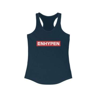 Navy Blue Enhypen Racerback Tank for Women