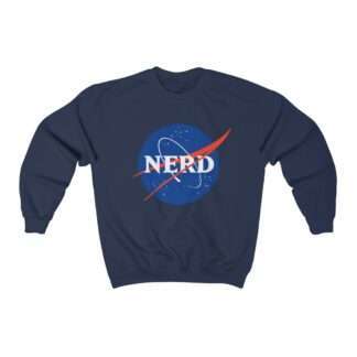 NASA "Nerd" unisex sweatshirt - navy-blue