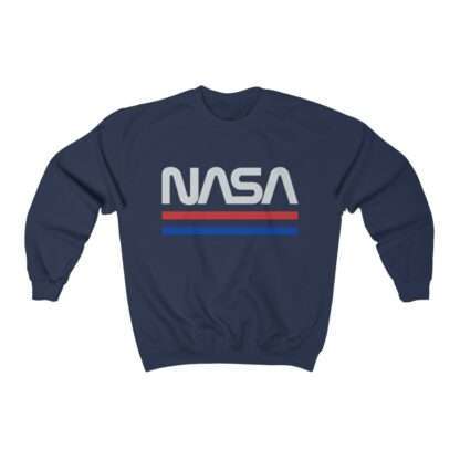 Retro style NASA unisex sweatshirt - navy-blue