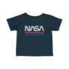 Navy-blue NASA baby t-shirt - retro edition