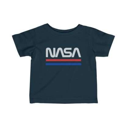 Navy-blue NASA baby t-shirt - retro edition