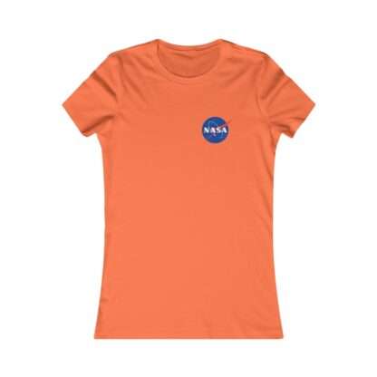 Orange NASA women t-shirt - "Take me to mars" edition