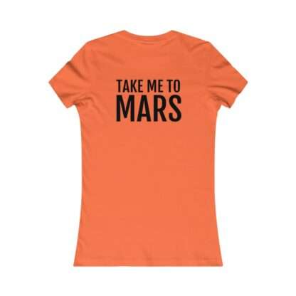 Orange NASA women t-shirt - "Take me to mars" edition