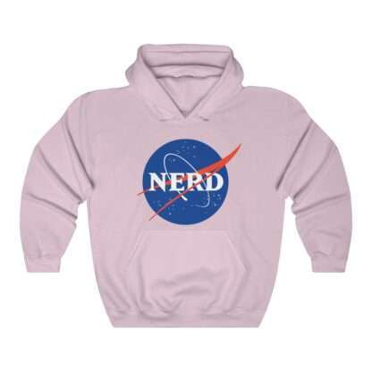 NASA "Nerd" unisex hoodie - pink