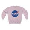 NASA "Nerd" unisex sweatshirt - pink