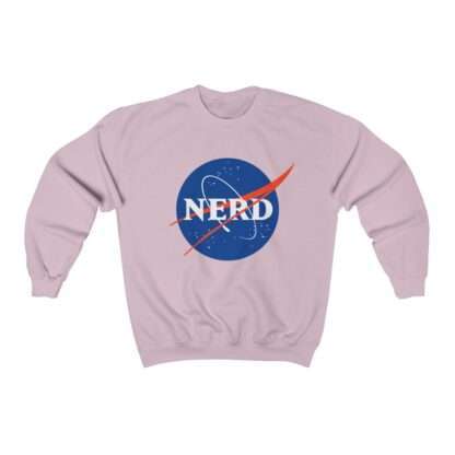 NASA "Nerd" unisex sweatshirt - pink