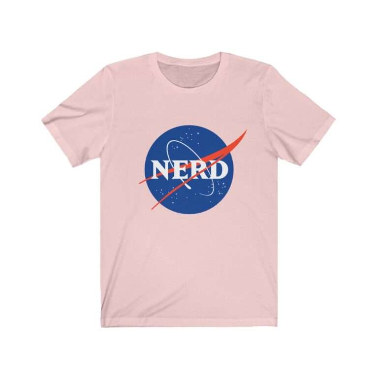 NASA "Nerd" unisex t-shirt - pink