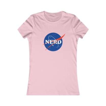 Pink NASA "nerd" women's t-shirt