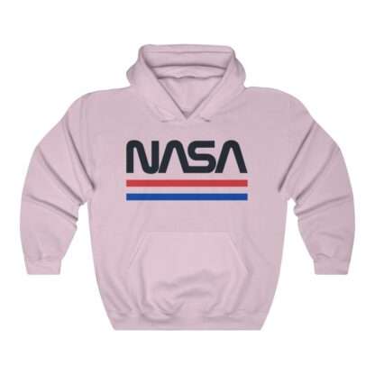Retro style NASA unisex hoodie - pink