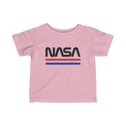 Pink NASA baby t-shirt - retro edition