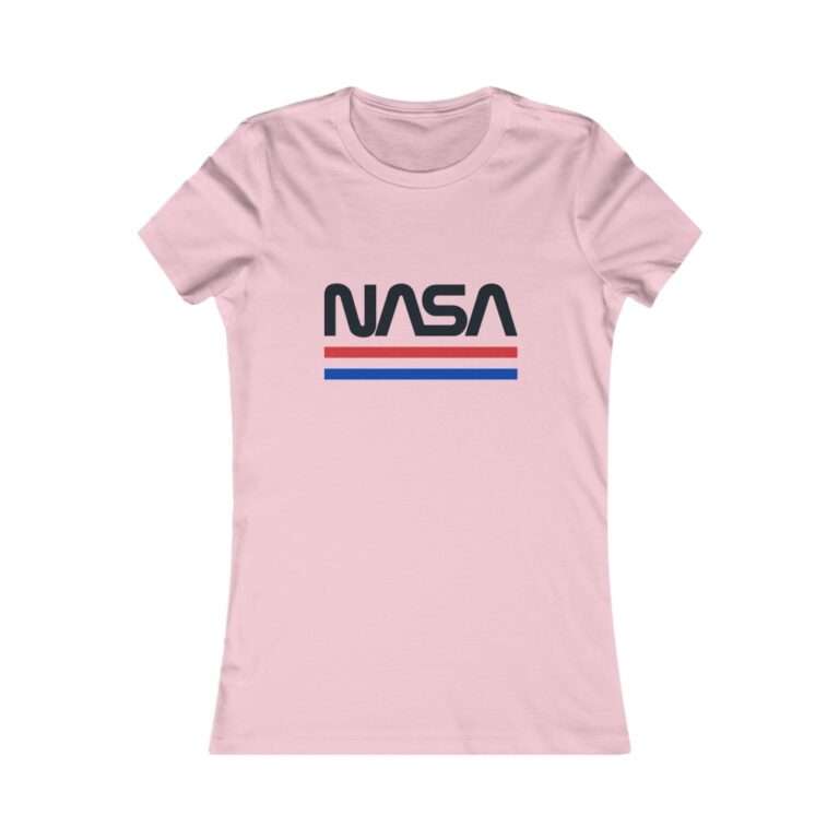 Pink NASA women's t-shirt - retro style