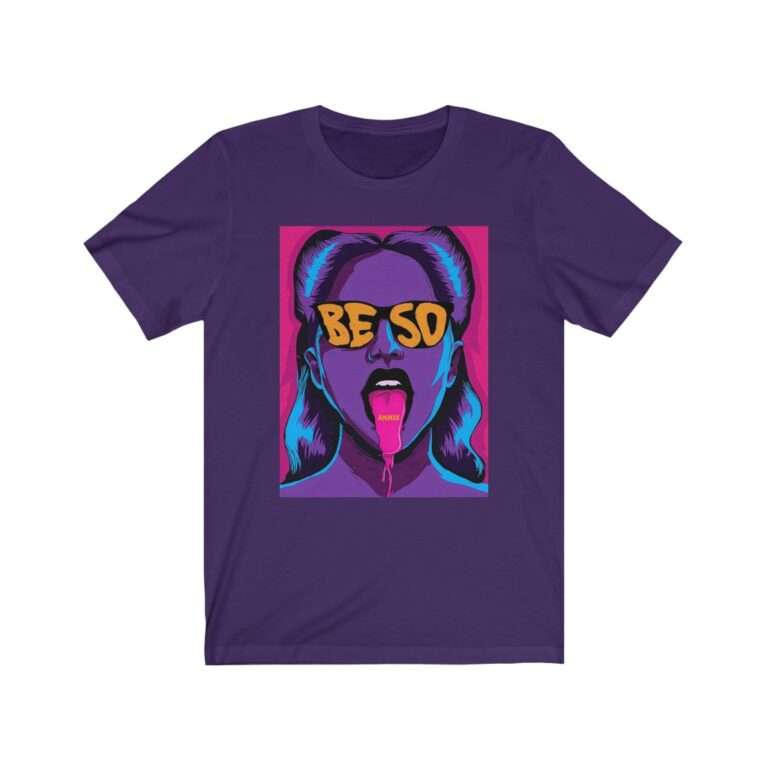 Purple Unisex T-Shirt with Animux Beso Album Art