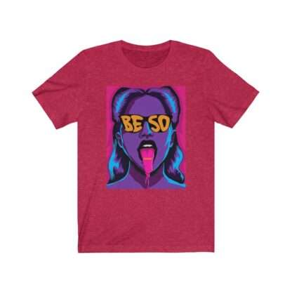 Red Unisex T-Shirt with Animux Beso Album Art