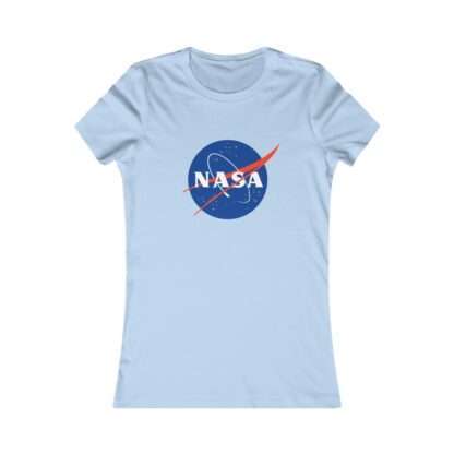 Sky-blue NASA women's t-shirt