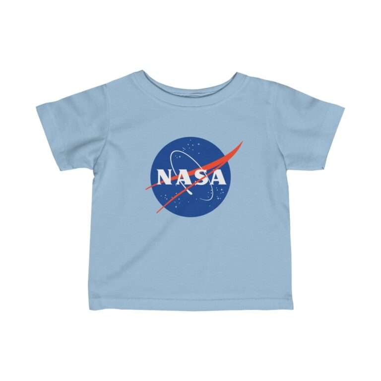 Sky-blue NASA baby t-shirt