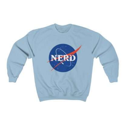 NASA "Nerd" unisex sweatshirt - sky-blue