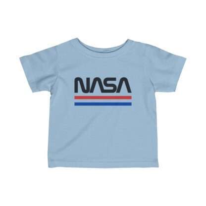 Sky-blue NASA baby t-shirt - retro edition