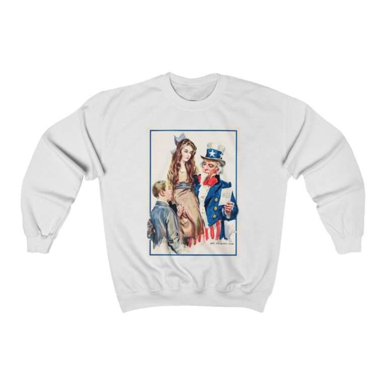 Uncle Sam Boys and Girls by James Montgomery Flagg - Sweatshirt