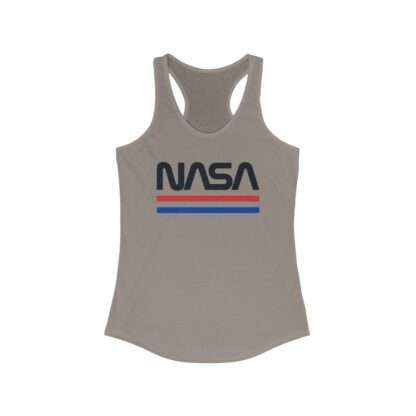 Beige NASA racerback tank for women
