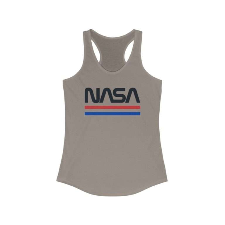 Beige NASA racerback tank for women