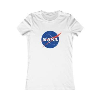 White NASA women's t-shirt
