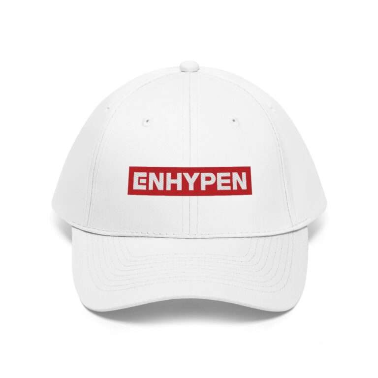 White Enhypen Hat for Men and Women