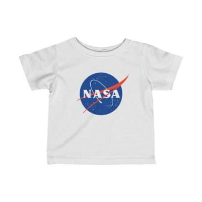 White NASA baby t-shirt